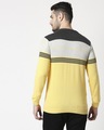Shop Yellow Colour Block Sweater-Full