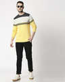 Shop Yellow Colour Block Sweater