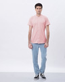 Shop Fiji Pink Mandarin Collar Pique Shirt-Full