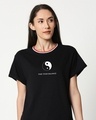 Shop Find Your Balance  Boyfriend Varsity Rib H/S T-Shirt Multicolor-Front