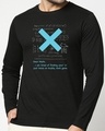 Shop Finding X Full Sleeve T-Shirt Black  -Front