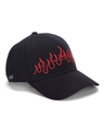 Shop Unisex Black Fire Printed Baseball Cap-Design