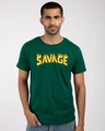 Shop Fire Savage Half Sleeve T-Shirt-Front