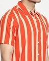 Shop Fire Whirl Dot And Stripe AOP Half Sleeve Shirt