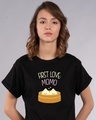 Shop First Love- Momo Boyfriend T-Shirt-Front