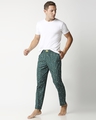 Shop Men's Green All Over Printed Pyjamas-Full