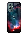 Shop Flames Printed Premium Glass Cover For OnePlus 9 Pro (Shock Proof, Impact Resistant)-Front
