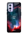 Shop Flames Printed Premium Glass Cover For OnePlus 9 (Shock Proof, Impact Resistant)-Front