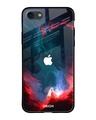 Shop Flames Printed Silicon Glass Cover For iPhone 7 (Light Weight, Impact Resistant)-Front