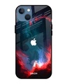 Shop Flames Printed Silicon Glass Cover For iPhone mini 13 (Light Weight, Impact Resistant)-Front