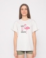 Shop Flamingo Fabulous Boyfriend T-Shirt-Front