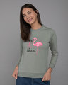 Shop Flamingo Fabulous Fleece Light Sweatshirt-Front
