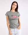 Shop Flamingo Fabulous Half Sleeve T-Shirt-Front