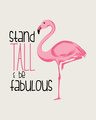 Shop Flamingo Fabulous Round Neck 3/4th Sleeve T-Shirt-Full