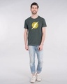 Shop Flash Doodle Logo Half Sleeve T-Shirt (FL)-Full