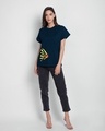 Shop Flash Thunder Boyfriend T-Shirt (FL) Navy Blue-Design