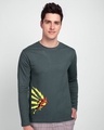 Shop Flash Thunder full Sleeve T-Shirt  (FL) Nimbus Grey-Front