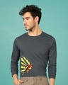 Shop Flash Thunder full Sleeve T-Shirt  (FL) Nimbus Grey