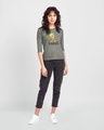 Shop Flawless Tweety 3/4th Sleeve Slim Fit T-Shirt Meteor Grey-Design