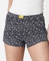 Shop Floral Pattern Blue Knitted Boxers