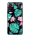 Shop Floral Printed Premium Glass Cover for Mi 11i (Shock Proof, Lightweight)-Front