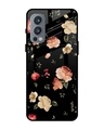 Shop Floral Printed Premium Glass Cover For OnePlus Nord 2 5G (Impact Resistant, Matte Finish)-Front