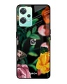 Shop Floral Printed Premium Glass Cover For OnePlus Nord CE 2 Lite 5G (Impact Resistant, Matte Finish)-Front