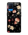 Shop Floral Printed Premium Glass Cover For Oppo A54 (Impact Resistant, Matte Finish)-Front