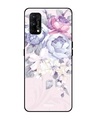 Shop Floral Printed Premium Glass Cover for Realme 7 Pro (Shock Proof, Lightweight)-Front