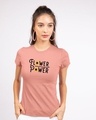Shop Flower Power Women's Half Sleeve Printed T-Shirt-Front