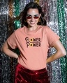 Shop Flower Power Women's Printed Boyfriend T-Shirt-Front