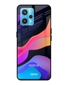 Shop Fluid Printed Premium Glass Cover For Realme 9 Pro Plus (Shockproof, Light Weight)-Front