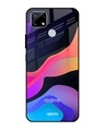 Shop Fluid Printed Premium Glass Cover for Realme C25 (Shock Proof, Lightweight)-Front