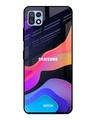 Shop Fluid Printed Premium Glass Cover for Samsung Galaxy F42 5G (Shock Proof, Light Weight)-Front