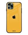 Shop Iphone 11 Pro Max Fluorescent Yellow Glass Case-Front