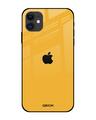 Shop Iphone 12 Mini Fluorescent Yellow Glass Case-Front