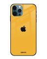 Shop Iphone 12 Pro Max Fluorescent Yellow Glass Case-Front