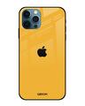 Shop Iphone 12 Pro Fluorescent Yellow Glass Case-Front