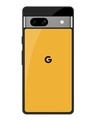 Shop Fluorescent Yellow Premium Glass Case for Google Pixel 7A(Shock Proof, Scratch Resistant)-Front