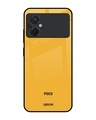 Shop Fluorescent Yellow Premium Glass Case for Poco M5 (Shock Proof, Scratch Resistant)-Front