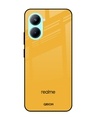 Shop Fluorescent Yellow Premium Glass case for Realme C33 (Shock Proof,Scratch Resistant)-Front