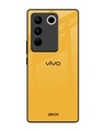 Shop Fluorescent Yellow Premium Glass Case for Vivo V27 Pro 5G (Shock Proof, Scratch Resistant)-Front