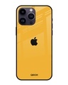 Shop Fluorescent Yellow Premium Glass Cover for Apple iPhone 14 Pro Max (Shockproof, Light Weight)-Front