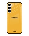 Shop Fluorescent YellowPremium Glass Case for Samsung Galaxy S23 Plus 5G (Shock Proof, Scratch Resistant)-Front