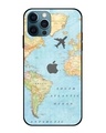 Shop Fly Around The World Premium Glass Case for Apple iPhone 12 Pro (Shock Proof, Scratch Resistant)-Front