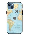 Shop Fly Around The World Premium Glass Case for Apple iPhone 13 mini (Shock Proof, Scratch Resistant)-Front
