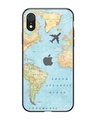 Shop Fly Around The World Premium Glass Case for Apple iPhone XR (Shock Proof, Scratch Resistant)-Front