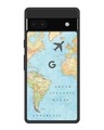 Shop Fly Around The World Premium Glass Case for Google Pixel 6A(Shock Proof, Scratch Resistant)-Front