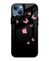 Shop Fly Butterfly Premium Glass Case for Apple iPhone 13(Shock Proof, Scratch Resistant)-Front