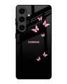 Shop Fly Butterfly Premium Glass Case for Samsung Galaxy S24 5G(Shock Proof, Scratch Resistant)-Front